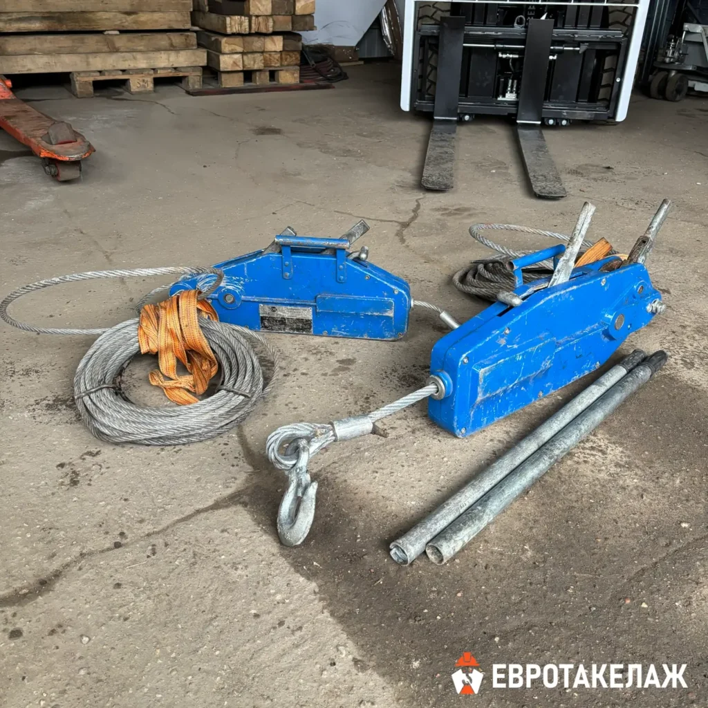 Лебедка ручная рычажная г/п 1.6т и 3.2т